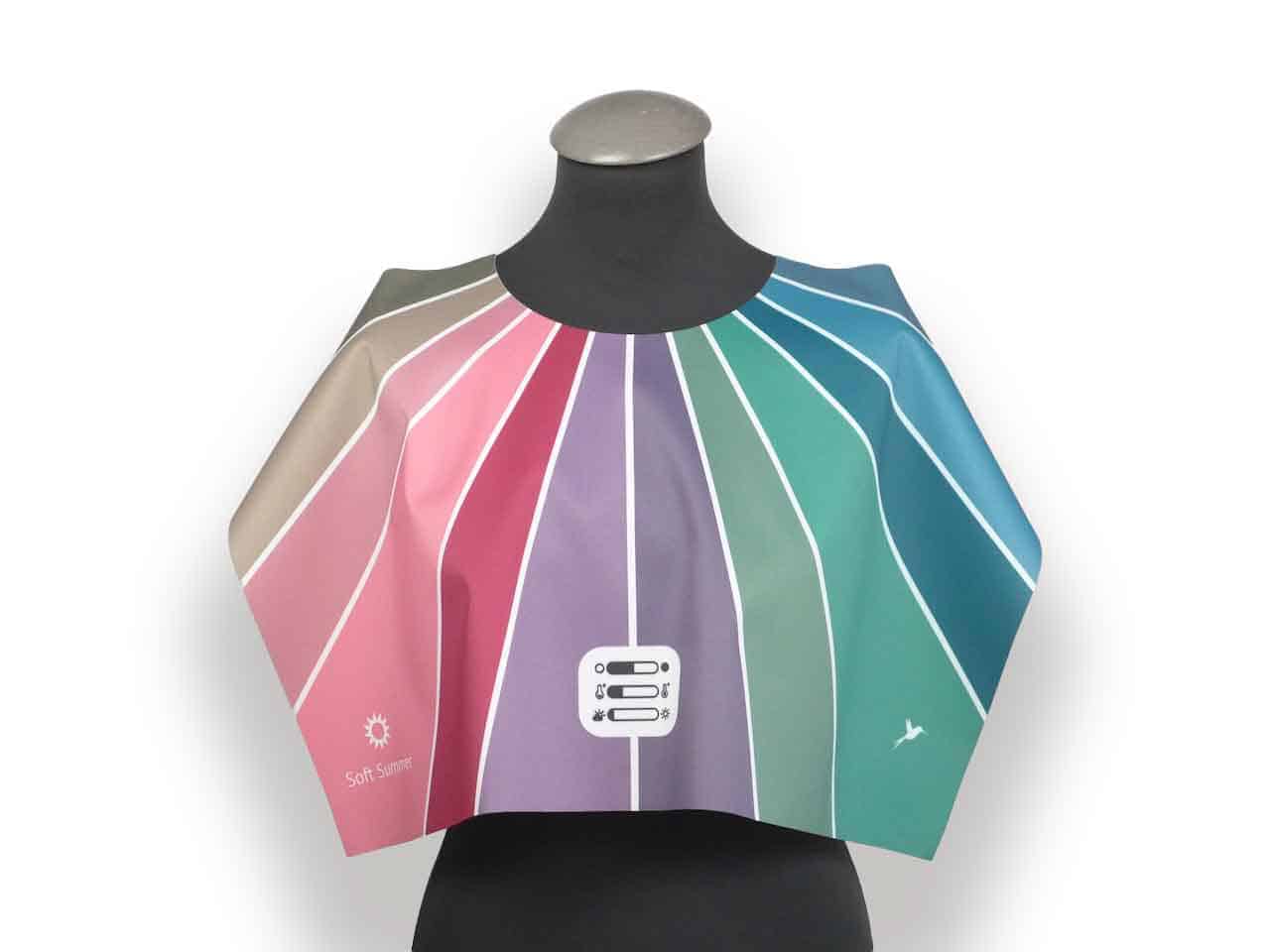 Colour Analysis 8-Part Capes Set Harlequin for 8 Mixed Types